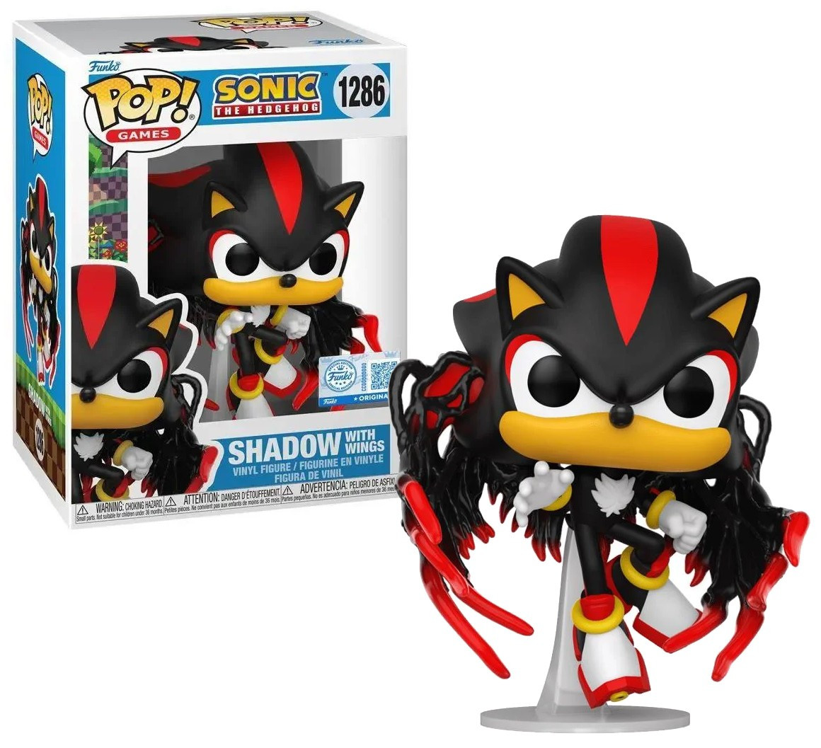 Funko Sonic the Hedgehog POP! Games Shadow with Wings Vinyl Figure #1286、ToyWiz、kayou
