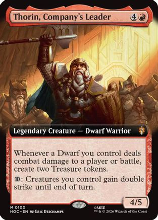 Thorin, Company's Leader (Extended Art) (HOC-100) - The Hobbit: Eternal-Legal、Wizards of the Coast、kayou