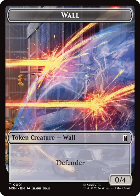 Marvel Super Heroes - Wall Token (Foil) | Marvel Super Heroes、Magic: The Gathering、kayou