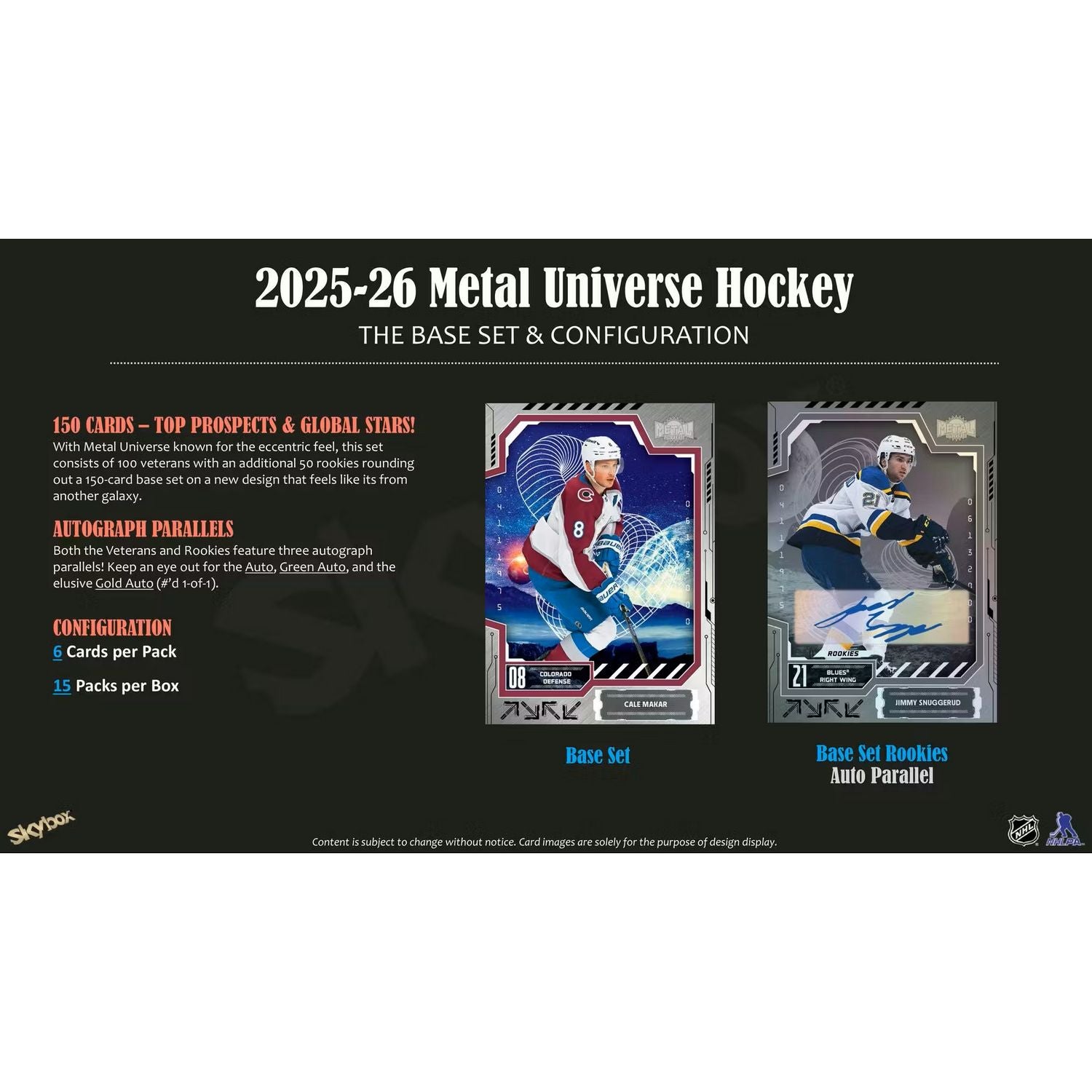 2025-26 Upper Deck Skybox Metal Universe Hockey Hobby Box *Contact Us To Order*、Upper Deck、kayou
