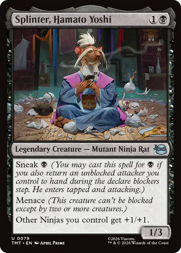 Splinter, Hamato Yoshi (Foil) | Teenage Mutant Ninja Turtles、Magic: The Gathering、kayou