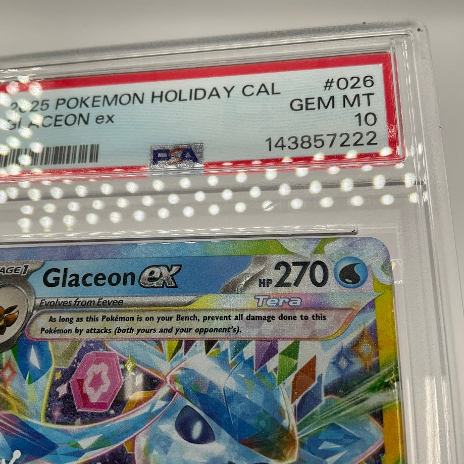 Glaceon ex Pokemon Holiday Calendar #026 PSA 10、Collector Store LLC Gaming、kayou