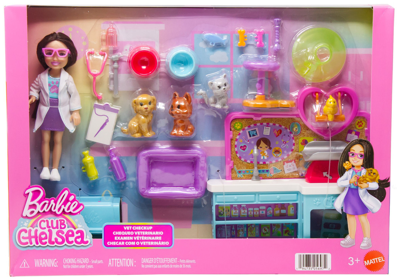 Barbie Club Chelsea Can Be... Vet Checkup Playset、ToyWiz、kayou