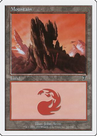 Mountain (340) (7ED-340) - 7th Edition Foil、Wizards of the Coast、kayou