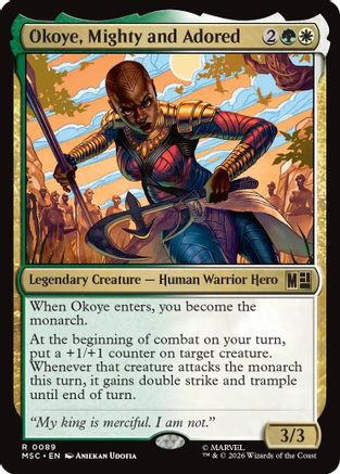 Okoye, Mighty and Adored (MSC-089) - Commander: Marvel Super Heroes、Wizards of the Coast、kayou