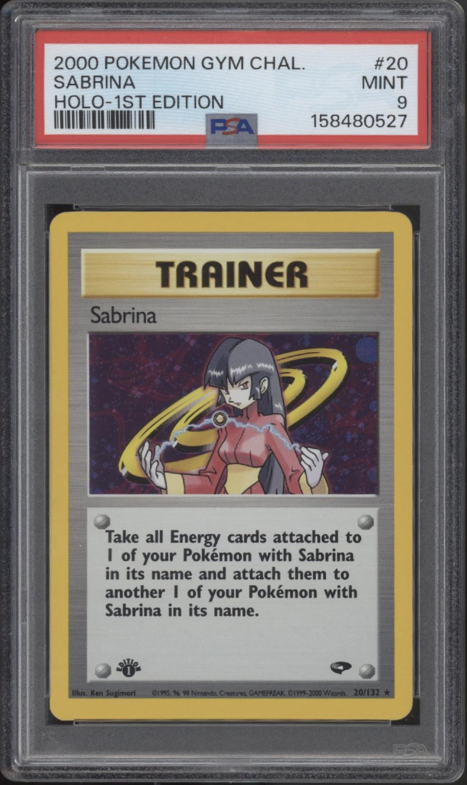 Sabrina Pokemon Gym Challenge Holo 1st Edition #20 PSA 9、Collector Store LLC Gaming、kayou
