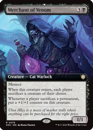 Merchant of Venom (Extended Art) (SOC-076) - Commander: Secrets of Strixhaven、Wizards of the Coast、kayou