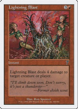 Lightning Blast (7ED-200) - 7th Edition Foil、Wizards of the Coast、kayou