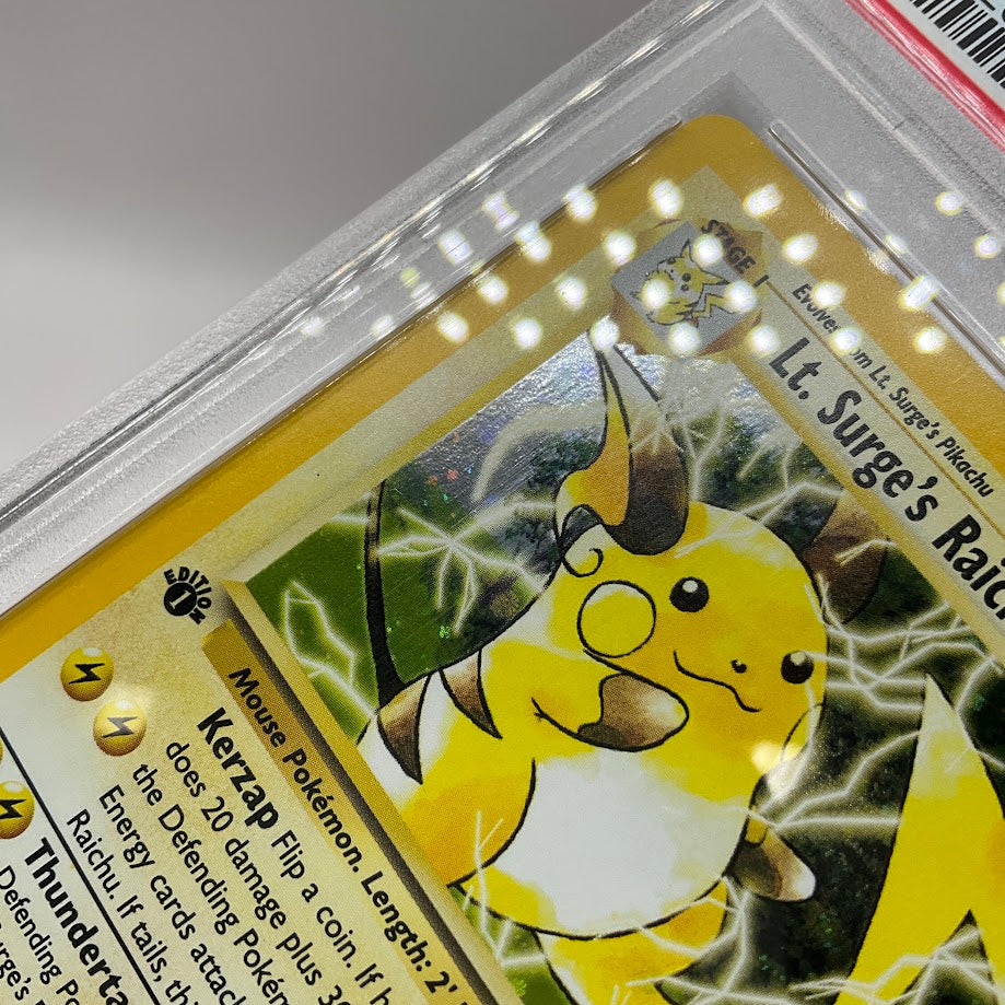 Lt. Surge's Raichu Pokemon Gym Challenge Holo 1st Edition #11 PSA 9、Collector Store LLC Gaming、kayou