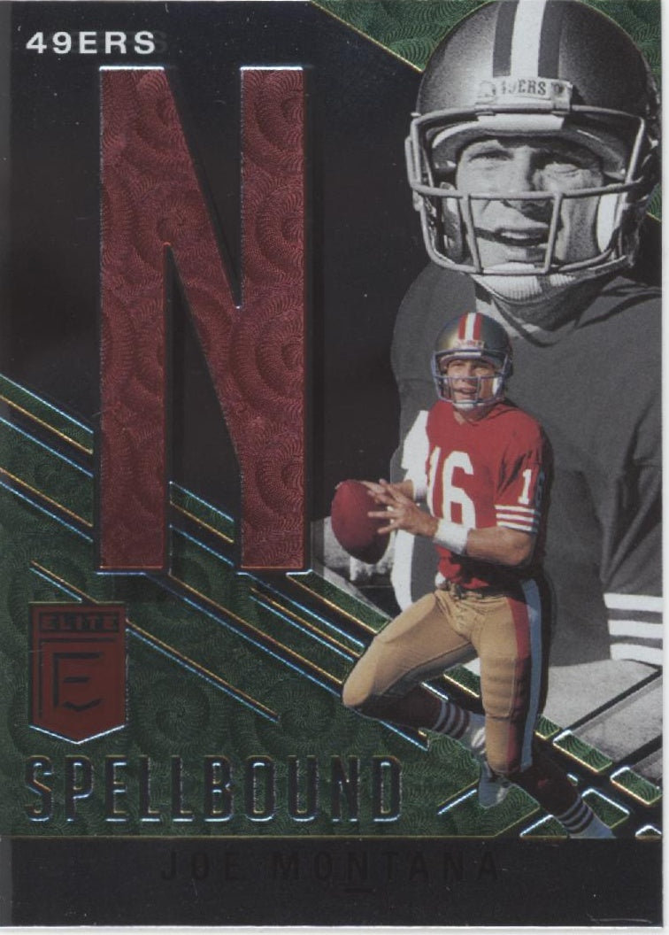 Joe Montana 2021 Panini Donruss Elite Spellbound 