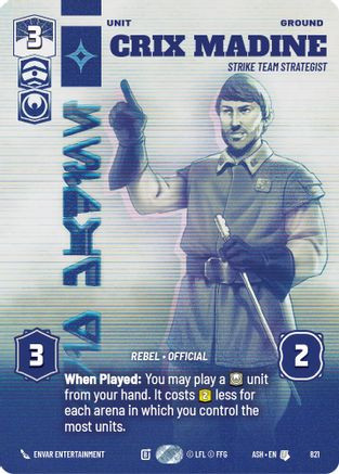 Crix Madine - Strike Team Strategist (Prestige) (821) - Ashes of the Empire、Fantasy Flight Games、kayou