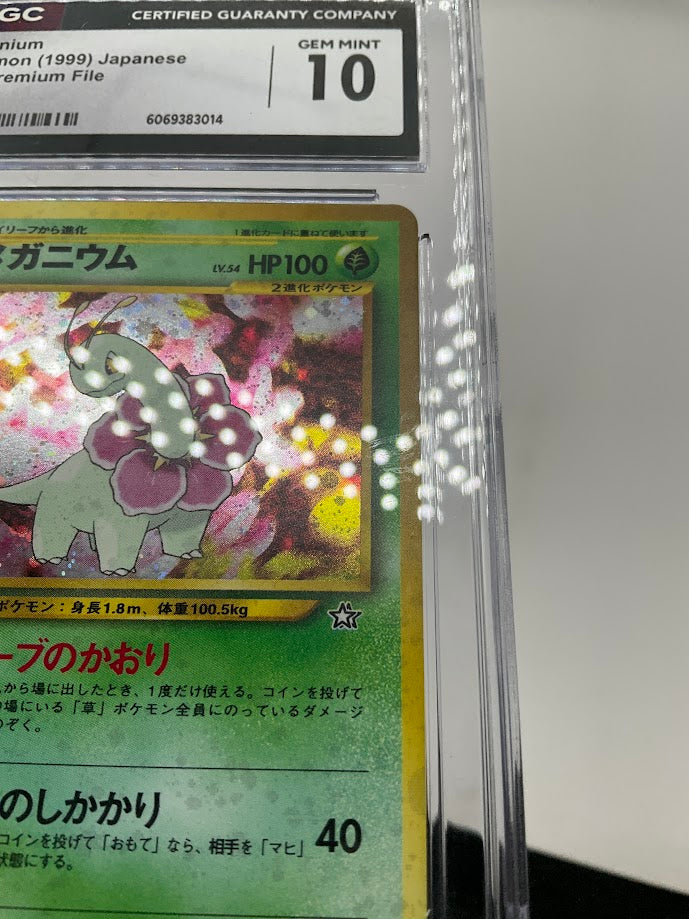 Meganium Pokemon Neo Premium File Holo Japanese #154 CGC 10、Collector Store LLC Gaming、kayou