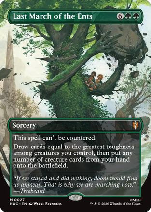 Last March of the Ents (Borderless) (HOC-027) - The Hobbit: Eternal-Legal、Wizards of the Coast、kayou