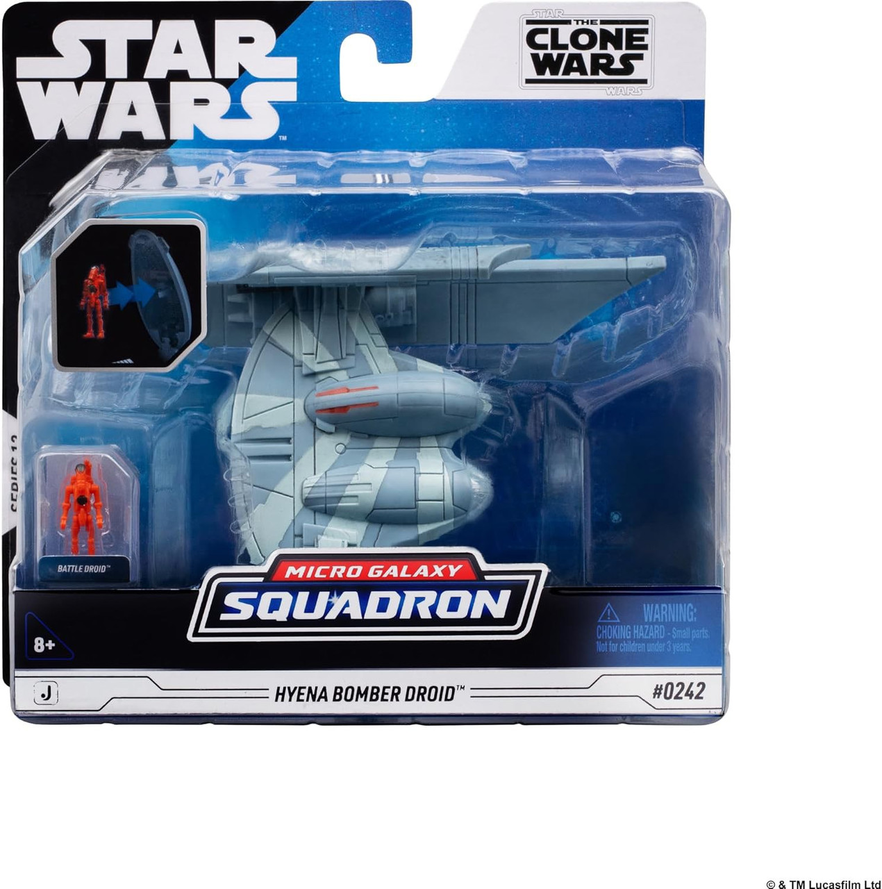 Star Wars Micro Galaxy Squadron Hyena Bomber Droid Vehicle、ToyWiz、kayou