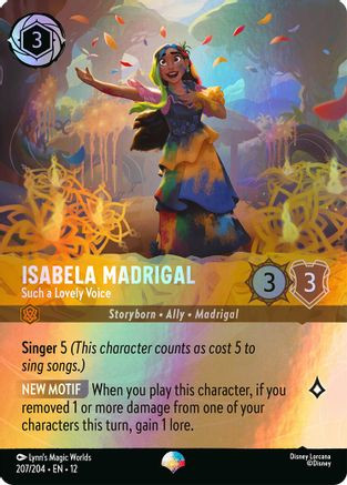 Isabela Madrigal - Such a Lovely Voice (Epic) (207/204) - Wilds Unknown Holofoil、Ravensburger、kayou