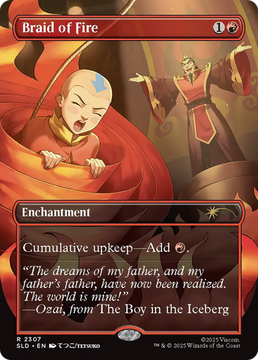Braid of Fire (Foil) (Secret Lair - Avatar: The Last Airbender: The Ember Island Players) | Secret Lair Drops、Magic: The Gathering、kayou