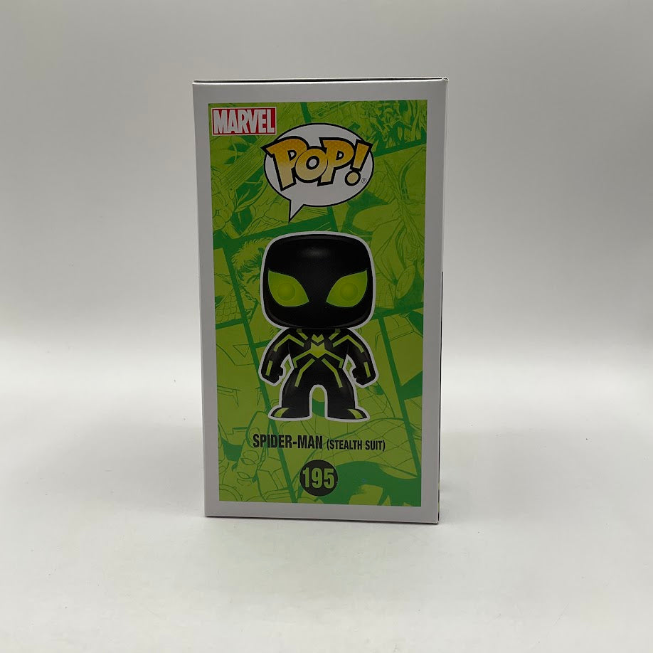 Spider-Man (Stealth Suit) Funko Pop! Marvel #195 GITD Hot Topic、Funko、kayou