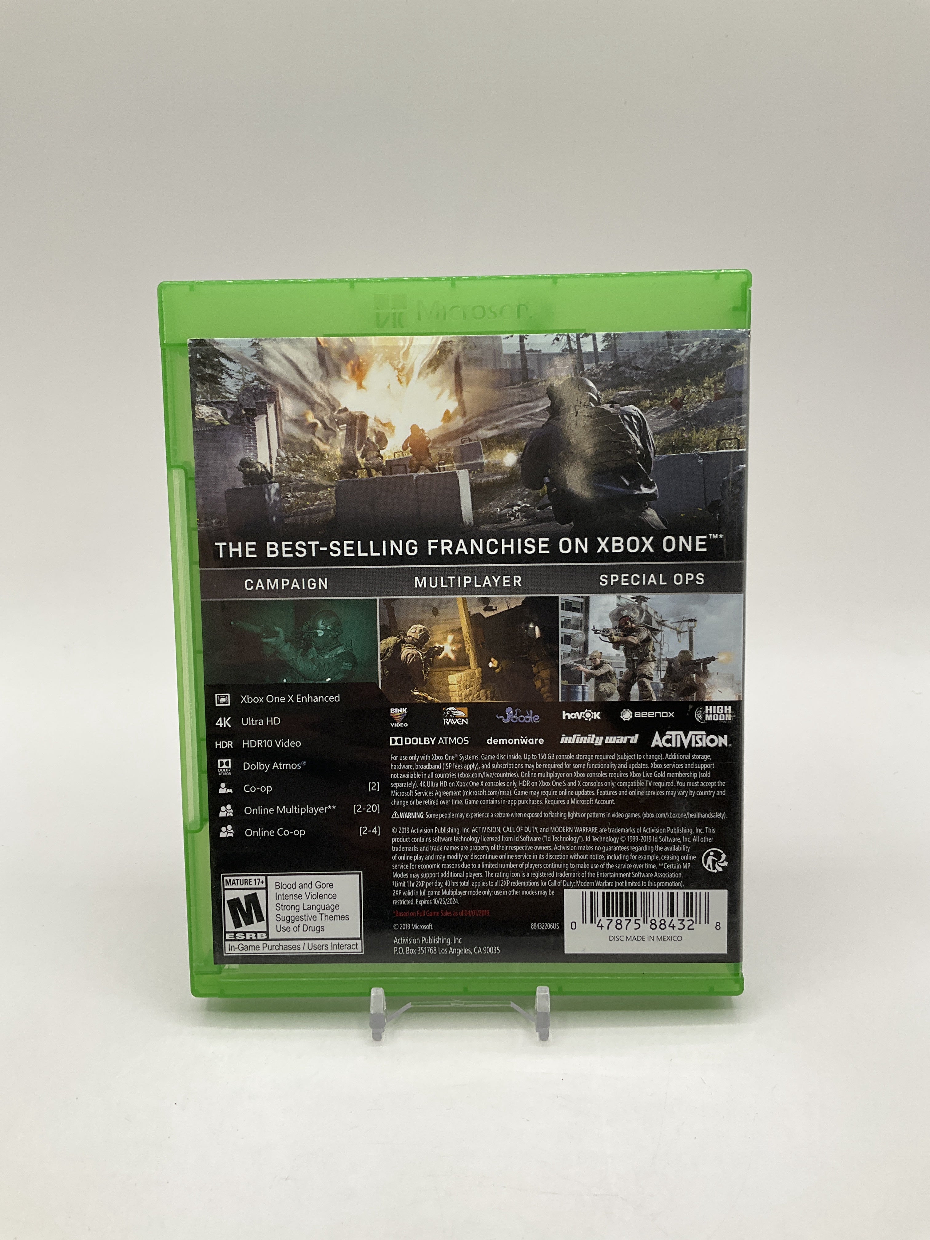 Call Of Duty: Modern Warfare Walmart Edition Xbox One Used、Collector Store LLC - VG、kayou