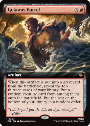 Getaway Barrel (Extended Art) (HOB-303) - The Hobbit: Eternal-Legal、Wizards of the Coast、kayou
