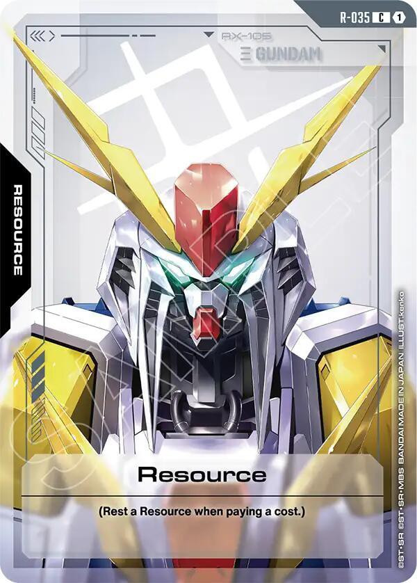 Gundam Trading Card Game Phantom Aria Common Resource R-035、ToyWiz、kayou