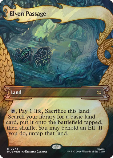 Elven Passage (Dragon Hoard Frame Surge Foil) | The Hobbit、Magic: The Gathering、kayou