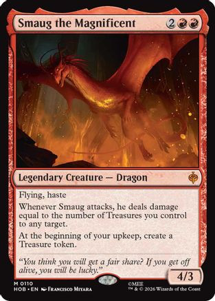 Smaug the Magnificent (HOB-110) - The Hobbit Foil、Wizards of the Coast、kayou
