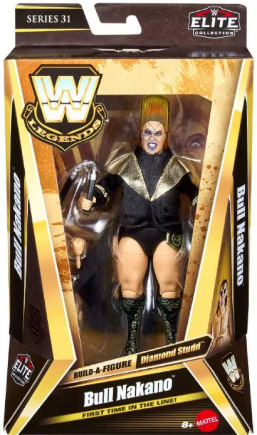WWE Wrestling Elite Collection Legends Series 31 Bull Nakano Exclusive Action Figure Includes Build Diamond Studd Piece!、ToyWiz、kayou
