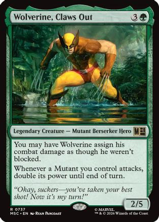Wolverine, Claws Out (MSC-737) - Commander: Marvel Super Heroes Foil、Wizards of the Coast、kayou