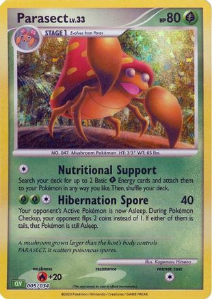 Parasect 5 - Trading Card Game Classic Holofoil、The Pokémon Company、kayou
