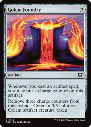 Golem Foundry (EOC-138) - Commander: Edge of Eternities、Wizards of the Coast、kayou