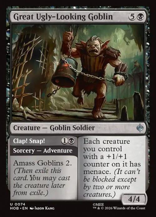 MtG The Hobbit Uncommon Great Ugly-Looking Goblin // Clap! Snap! #74、ToyWiz、kayou