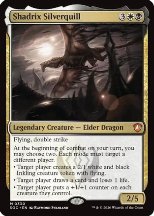 Shadrix Silverquill (SOC-330) - Commander: Secrets of Strixhaven、Wizards of the Coast、kayou