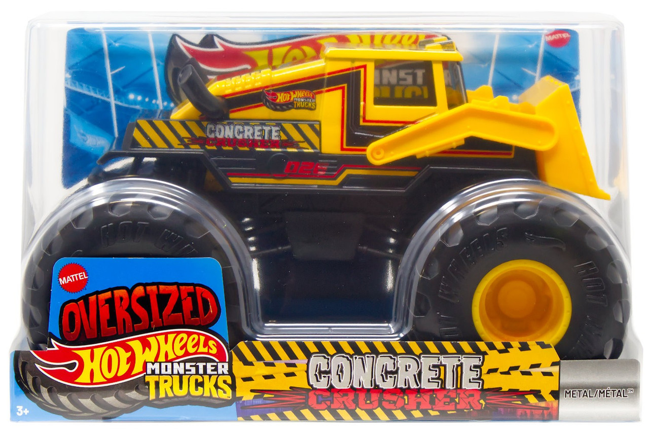 Hot Wheels Monster Trucks Oversized Concrete Crusher Diecast Car、ToyWiz、kayou