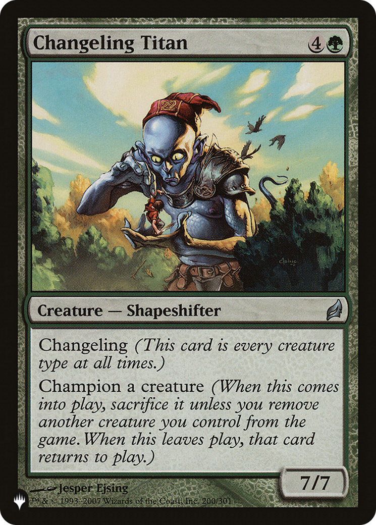 Changeling Titan (LIST-200/301) - The List、Wizards of the Coast、kayou