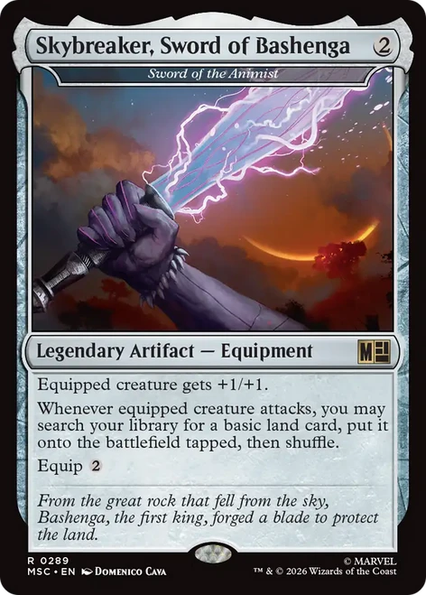 Sword of the Animist Skybreaker, Sword of Bashenga | Marvel Super Heroes Commander、Magic: The Gathering、kayou