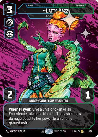 Latts Razzi - Deadly Whipmaster (Prestige Foil) (828) - A Lawless Time Foil、Fantasy Flight Games、kayou