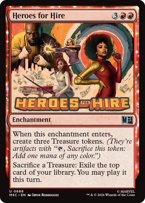 Heroes for Hire (Foil) | Marvel Super Heroes Commander、Magic: The Gathering、kayou