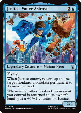 Justice, Vance Astrovik (MSH-061) - Marvel Super Heroes、Wizards of the Coast、kayou