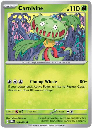 Carnivine 4 - ME04 Chaos Rising、The Pokémon Company、kayou