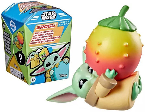 Star Wars Grogu Snack Attack Mystery Pack 1 RANDOM Baby Yoda Figure、ToyWiz、kayou