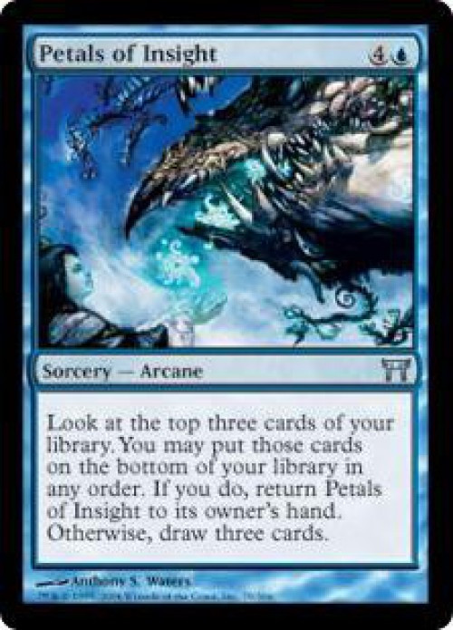MtG Champions of Kamigawa Uncommon Petals of Insight #79 Moderately Played、ToyWiz、kayou