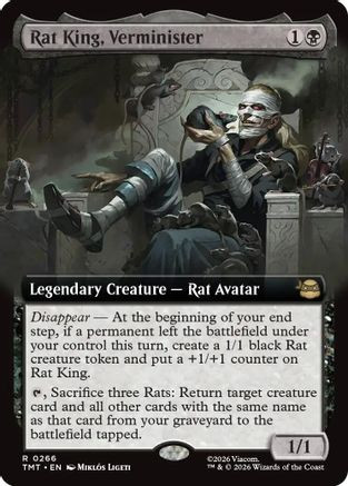 Rat King, Verminister (Extended Art) (TMT-266) - Teenage Mutant Ninja Turtles Foil、Wizards of the Coast、kayou