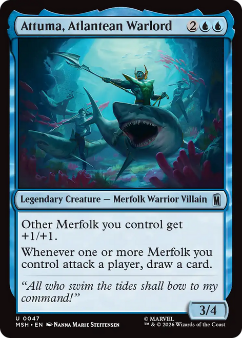 Attuma, Atlantean Warlord (Foil) | Marvel Super Heroes、Magic: The Gathering、kayou