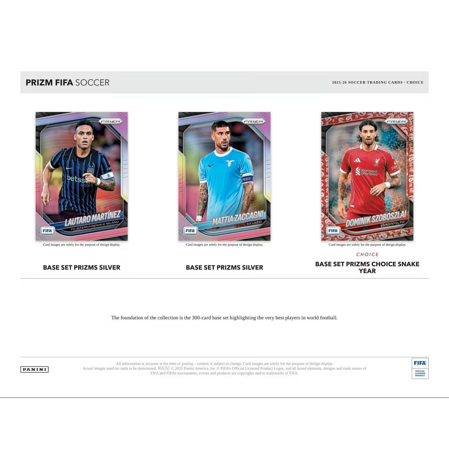 2025-26 Panini Prizm FIFA Soccer Choice Box、Panini、kayou