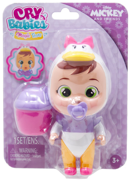 Cry Babies Magic Tears Disney Daisy Duck 5-Inch Mini Doll、ToyWiz、kayou