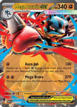 Mega Lucario ex 113 - ME Ascended Heroes Holofoil、The Pokémon Company、kayou