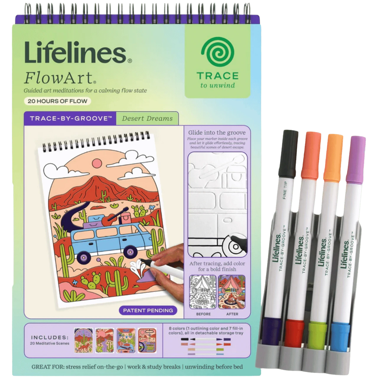 Lifelines FlowArt: Trace-by-Groove - Desert Dreams、Lifelines、kayou