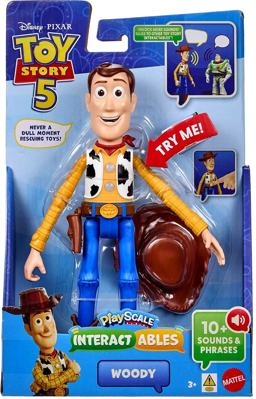Disney / Pixar Toy Story 5 Playscale Interactables Woody 9.2-Inch Talking Figure、ToyWiz、kayou