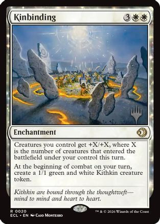 Kinbinding (PPECL-020) - Promo Pack: Lorwyn Eclipsed Foil、Wizards of the Coast、kayou