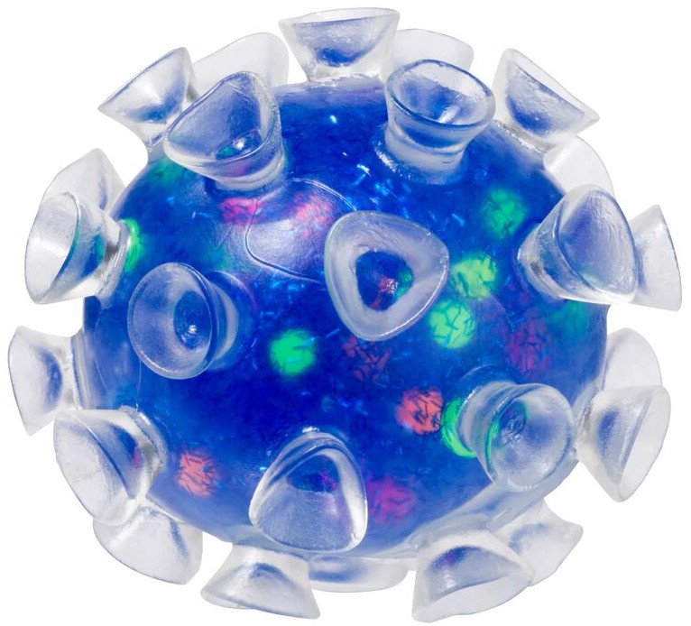 Squishy Sucker Ball BLUE Squeeze Toy、ToyWiz、kayou